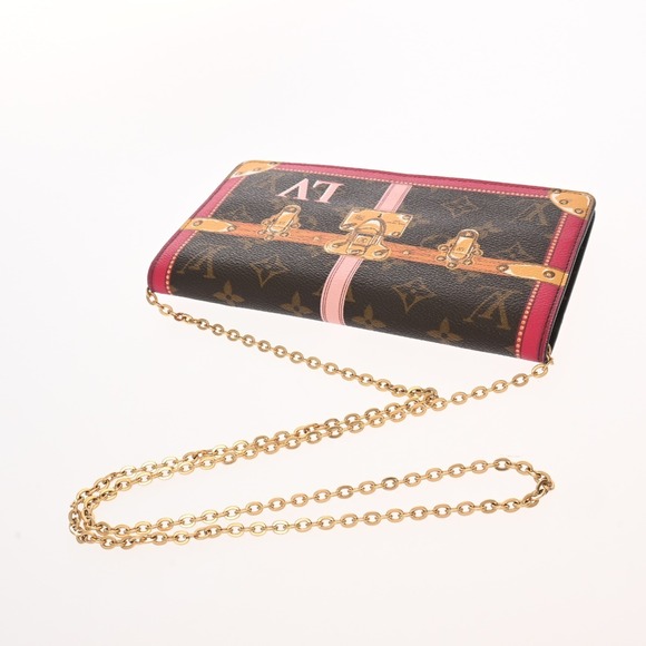 Louis Vuitton Weekend Shoulder Canvas Monogram Pochette Brown Bag - Picture 3 of 10